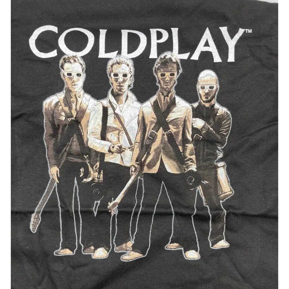 Coldplay 2006 Band Merch Graphic Print Tee Youth Small NEW in Package